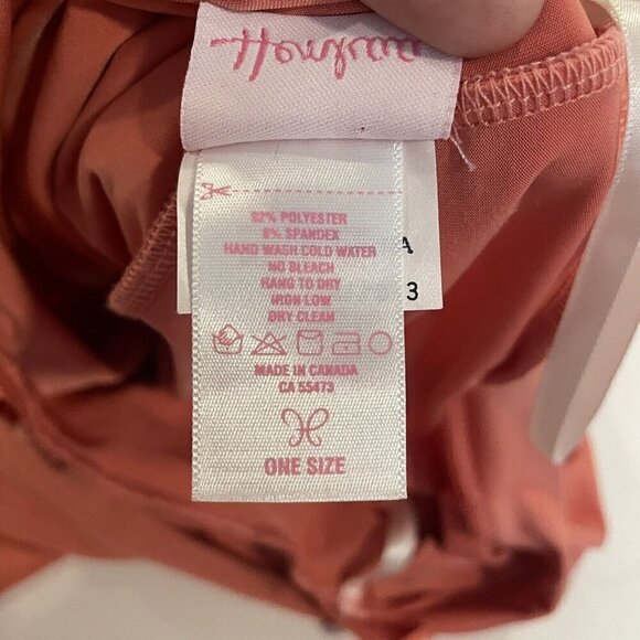 Henkaa Sakura Convertible Midi Dress One Size Peach Pink Coral Multi-way EUC - Picture 8 of 9